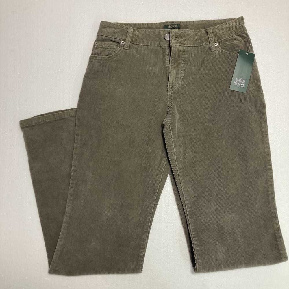 Women’s wild fable corduroy Pant olive green size s Low Rise